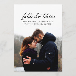 Machen wir das Save the Date Fotokarte!
