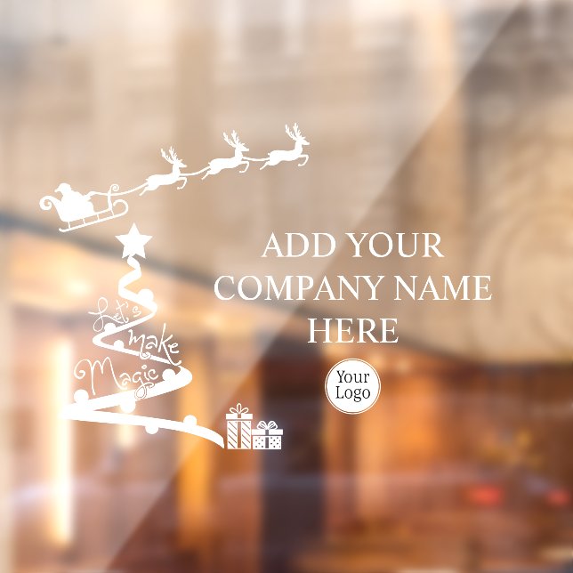 Machen wir das Weihnachtsgeschäft-Logo Fensteraufkleber (Blatt 2)