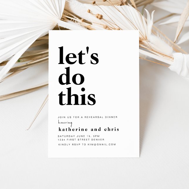 Machen wir diese Probe Abendessen Einladung Vorlag (Von Creator hochgeladen)