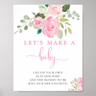 Machen wir ein Baby-Fun-Baby-Duschspiel Poster