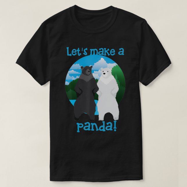Machen wir ein Panda Cool in Liebe Bears Geschenk T-Shirt (Design vorne)