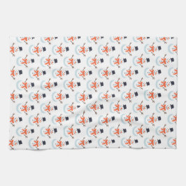 Machen wir einen Schneemann! Geschirrtuch