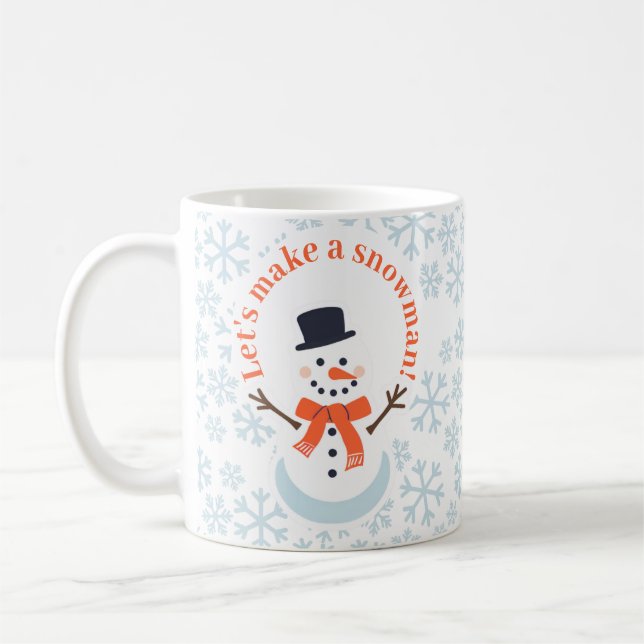 Machen wir einen Schneemann! Kaffeetasse (Links)