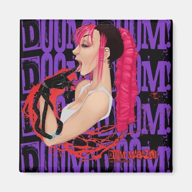 MACHEN! Zeitschrift "Z" Lila Magnet (Vorne)