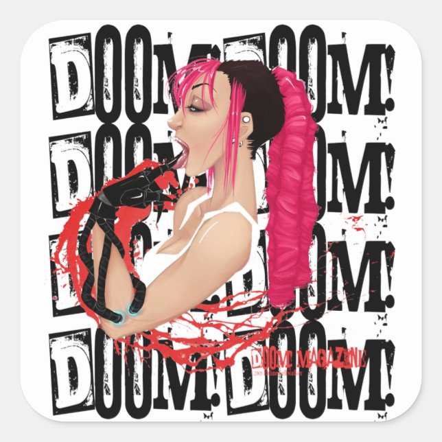 MACHEN! Zeitschrift "Z" Schwarze Aufkleber (Vorderseite)