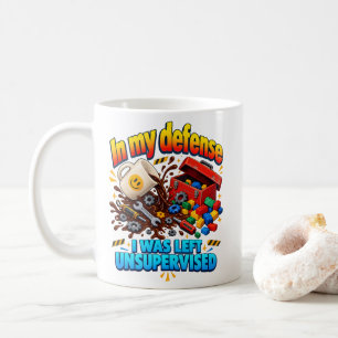 Macher-Humor Als Verteidigung Ich Wurde Unbeaufsic Kaffeetasse