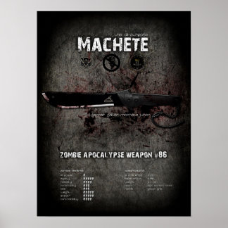 Machete Zombie Apokalypse Poster