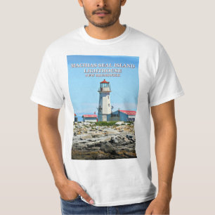 Machias Siegel Island Leuchtturm, New Brunsw T - S T-Shirt