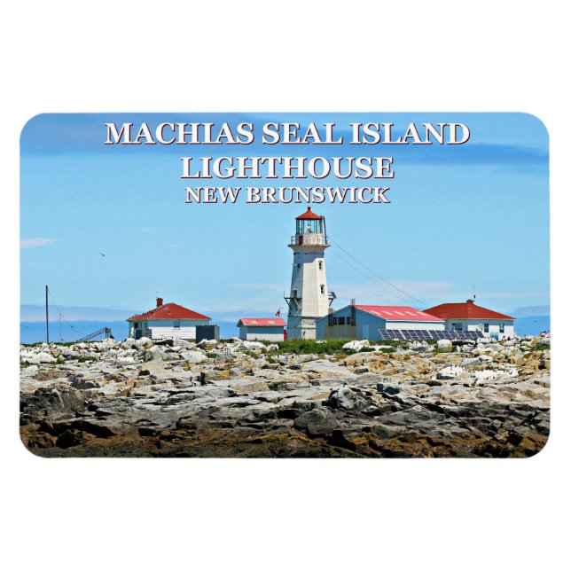 Machias Siegel Lighthouse Flexi Magnet (Horizontal)