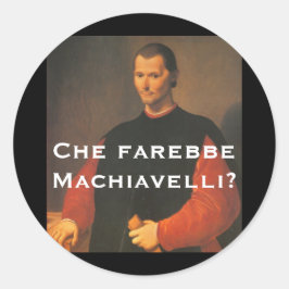 Machiavelli 4 runder aufkleber