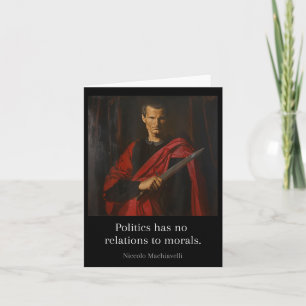 Machiavelli zitiert Kunst des Krieges machiavellis Karte