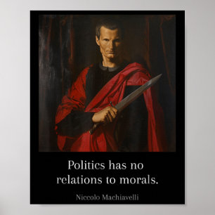 Machiavelli zitiert Kunst des Krieges machiavellis Poster