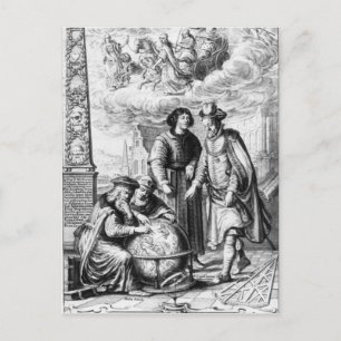 "Machina Coelestis" von Johannes Hevelius, Postkarte