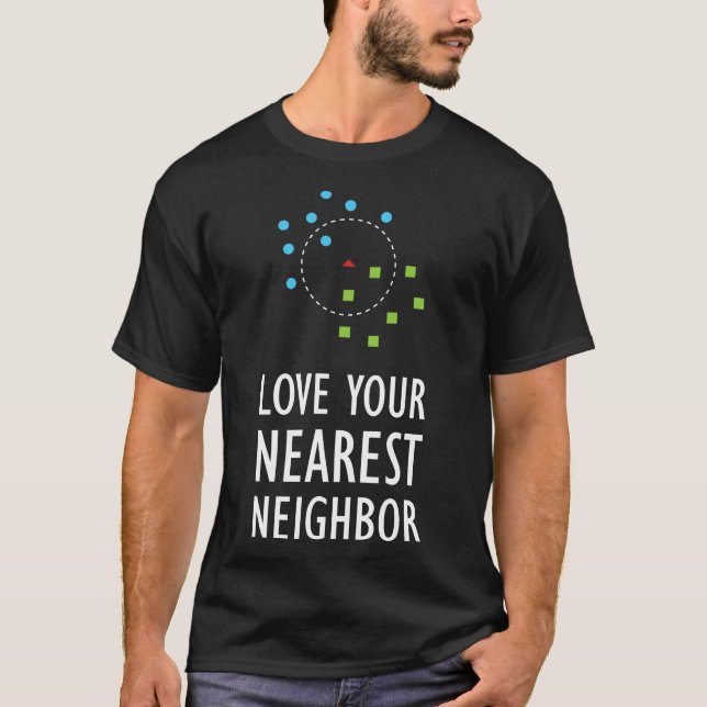 Machine Learning Nearest Neighbor Algorithmus AI T-Shirt (Vorderseite)