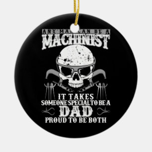 Machinist Funny Joke Spaß CNC Vater Geschenk Keramik Ornament