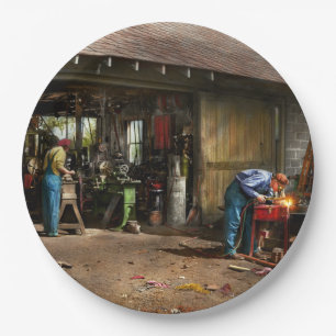 Machinist - Maschinen im Hinterhof 1942 Pappteller