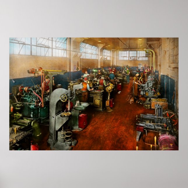 Machinist - Maschinenisten in der Ausbildung 1918 Poster (Vorne)