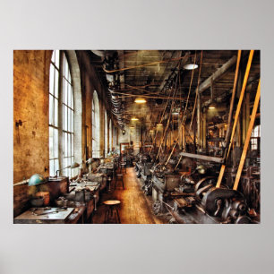 Machinist - Maschinenpark Circa 1900er Poster