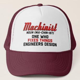 Machinist Noun Machinist bedeutet Ingenieur Gesche Truckerkappe