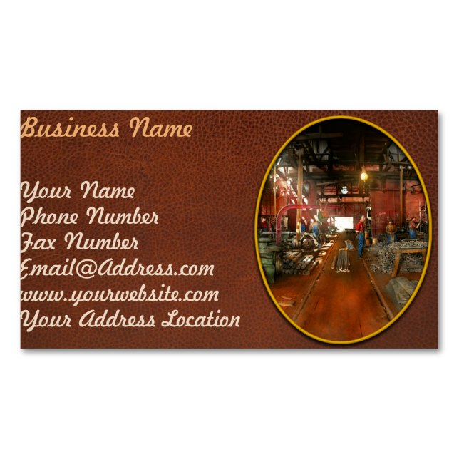 Machinist - Teile 1905 abpumpen Magnetische Visitenkarte (Vorderseite)