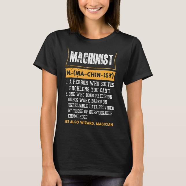 Machinist u2013 Tradesman CNC Programmierer CNC Ma T-Shirt (Vorderseite)