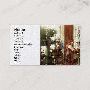 Machinist - wenn Präzision zählt 1919 Visitenkarte