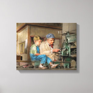 Machinist - Zeit mit Opa 1921 verbringen Leinwanddruck