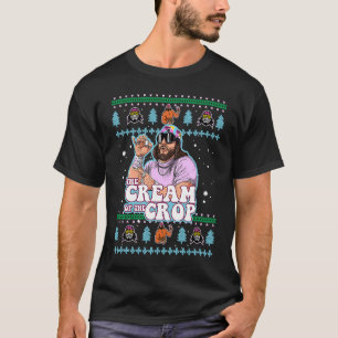 Macho Die Creme des Wrestlings Ugly Christm T-Shirt