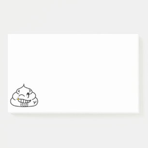 Macho Kackte - Brootsch the PooPoo Post-it Klebezettel