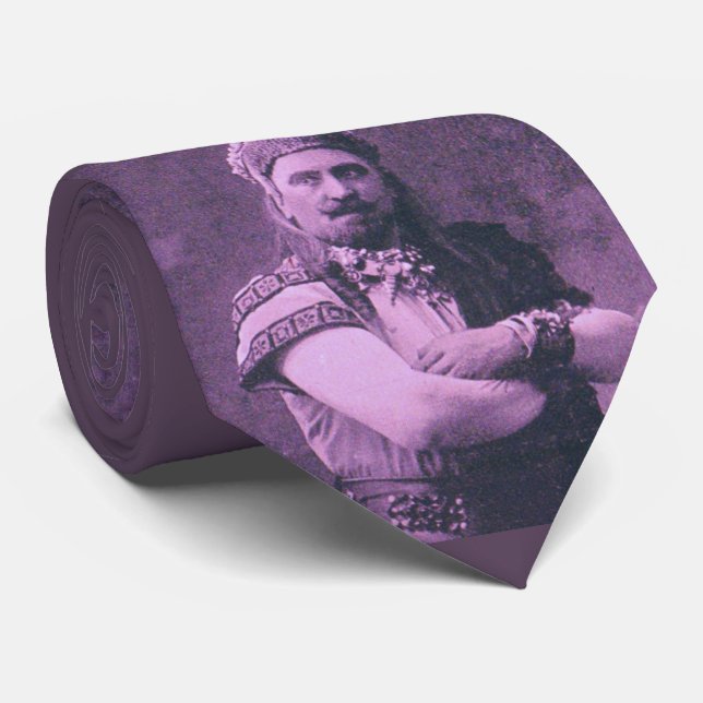 Macho Macho-Mann lila Krawatte (Gerollt)