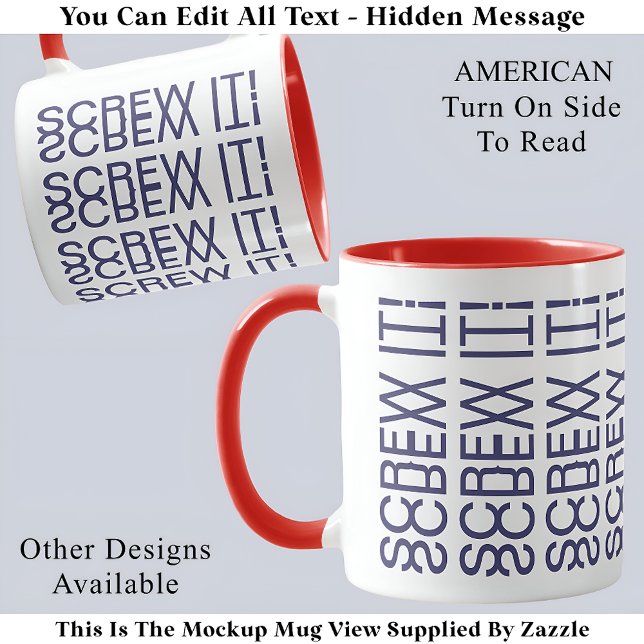 Mach's! AmericanHidden Message 150B Funny Quote Tasse (Von Creator hochgeladen)