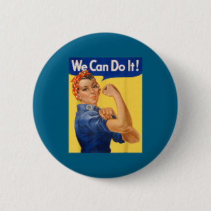 Mach's Kann Es Rosie Riveter Feministin Button