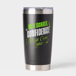 Mach's mit Angst - Motivationsvertrauens-Inspirati Thermobecher