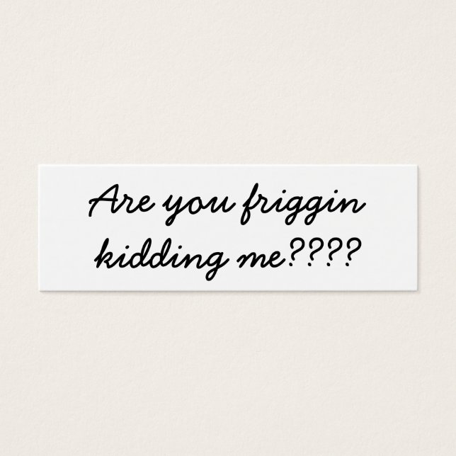 Machst du mir einen Witz? (Vorderseite)