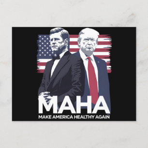 Macht Amerika wieder gesund Postkarte