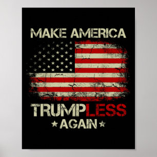 Macht Amerika wieder Trump-frei Vintage Patriotisc Poster