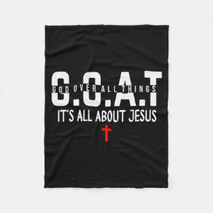 Macht den Himmel voller Es ist alles über Jesus Go Fleecedecke