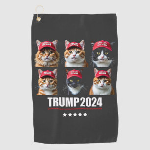 Macht die Katzen wieder sicher Maga Trump-Wahl Golfhandtuch