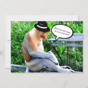 Macht dieser Hut meine Nase groß aussehen? Karte