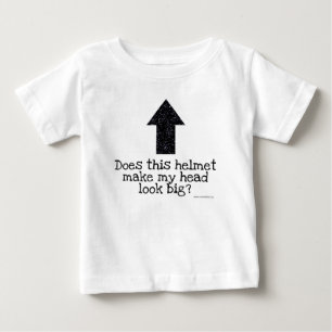 Macht dieser Sturzhelm meinen Hauptblick groß? Baby T-shirt