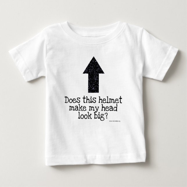 Macht dieser Sturzhelm meinen Hauptblick groß? Baby T-shirt (Vorderseite)