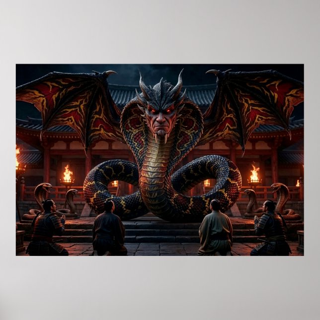Macht-Drache Poster (Vorne)