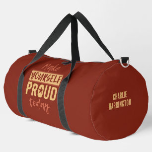 "Macht euch stolz" individuelle Name Duffle Bag