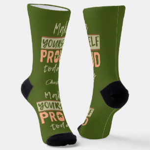 "Macht euch stolz" individuelle Name Socken