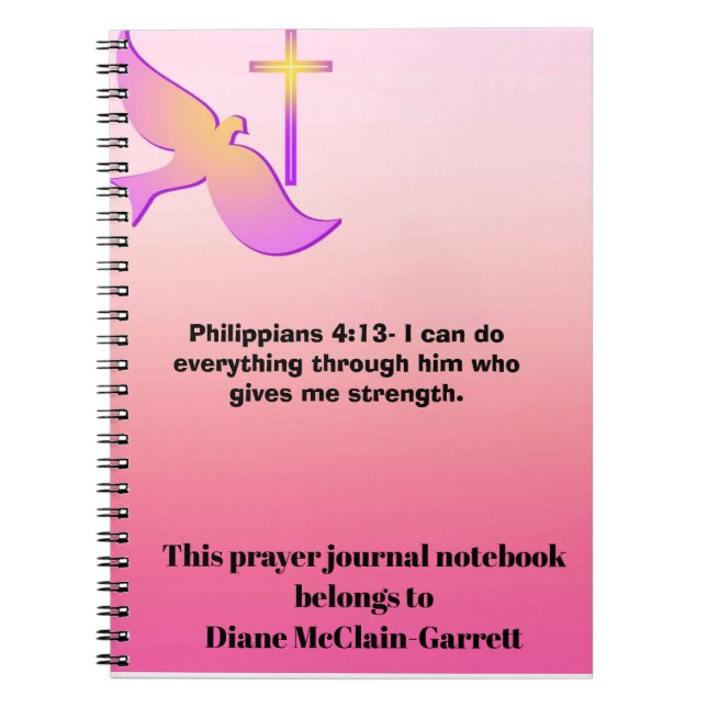 "Macht eure spirituelle Reise mit meinem Gebet nic Notizblock (Vorderseite)