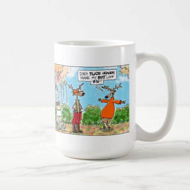 Macht Flammen-Orange meinen Hintern-Blick groß? Tasse (Rechts)