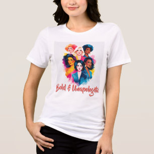 Macht Frauen Wasserfarben Kunst Tri-Blend Shirt