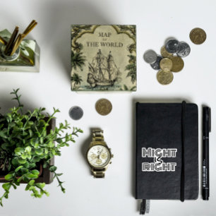 Macht ist richtig motivierend, schwarz aufkleber