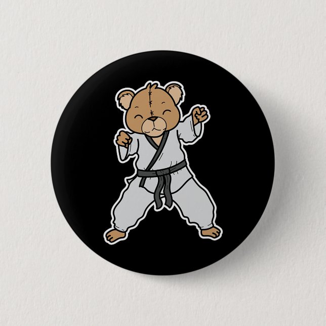Macht Karate Button (Vorderseite)