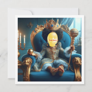 Macht mein Kind königlich, schwarze Prinzessin, sc Karte